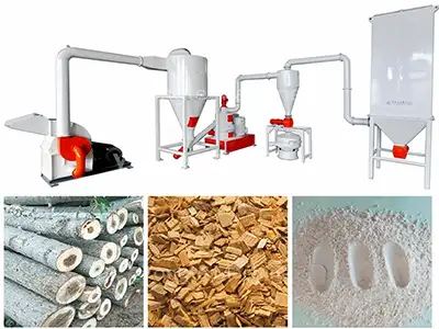 wood powder making machine
